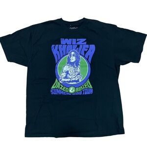 Like New Wiz Khalifa Dazed & Blazed Tour Official Black Tee Shirt XXL